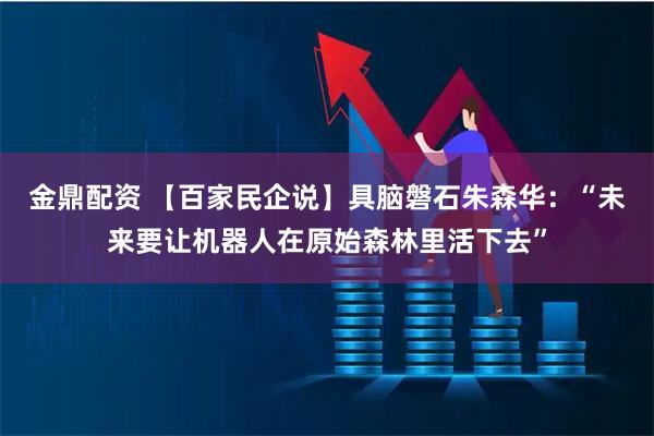 金鼎配资 【百家民企说】具脑磐石朱森华：“未来要让机器人在原始森林里活下去”